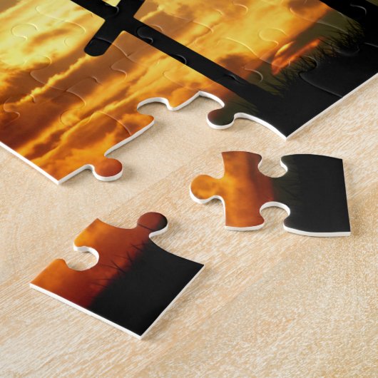 Jungfrau-Mary-Taube Calvery Jesuss Christus Puzzle (Seite)