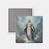 Jungfrau Mary Übernahme Magnet (Vorderseite/Rückseite)