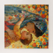 Jungfrau Mary und Baby Jesus Impressionismus Puzzle (Horizontal)