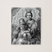 Jungfrau Mary und das Kind Jesus Christus Puzzle (Vertikal)
