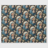 Jungfrau Mary und Jesus römisch-katholische Weihna Geschenkpapier (Flach)