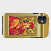 Jungfrau Mary und Kind Jesus in der roten Kleidung Case-Mate iPhone Hülle (Rückseite (Horizontal))