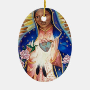 Jungfrau Mary - unsere Dame Of Guadalupe Keramik Ornament