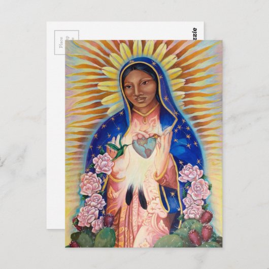 Jungfrau Mary - Unsere Dame von Guadalupe Postkarte (Vorne/Hinten)