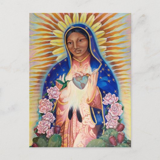 Jungfrau Mary - Unsere Dame von Guadalupe Postkarte (Vorderseite)