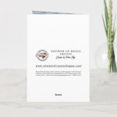 Jungfrau Mary Vintag katholische blaue Engel Karte (Rückseite)