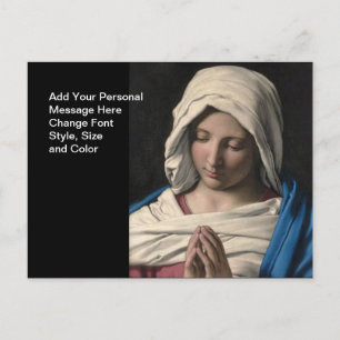 Jungfrau Mary / Virgen Maria Postkarte