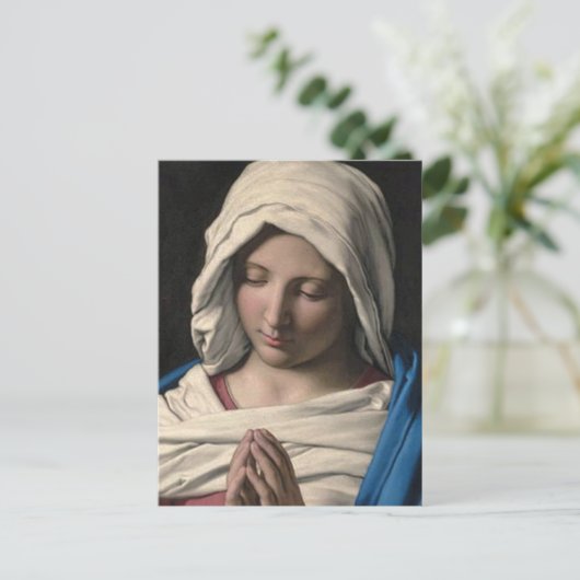 Jungfrau Mary / Virgen Maria Postkarte (Stehend Vorderseite)