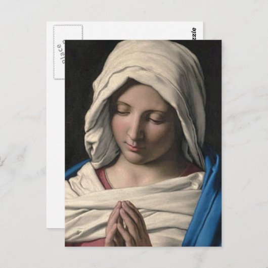 Jungfrau Mary / Virgen Maria Postkarte (Vorne/Hinten)