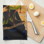 Jungfrau Mary von Jan van Eyck Geschirrtuch (Viertel Falte)