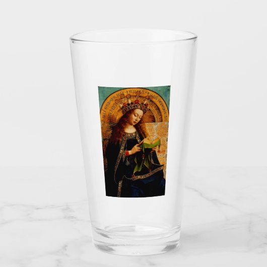 Jungfrau Mary von Jan van Eyck Glas (Vorderseite)