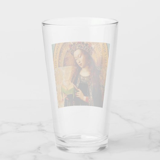 Jungfrau Mary von Jan van Eyck Glas (Rückseite)