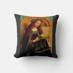 Jungfrau Mary von Jan van Eyck Kissen