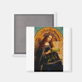 Jungfrau Mary von Jan van Eyck Magnet (Vorderseite/Rückseite)