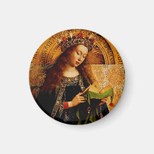 Jungfrau Mary von Jan van Eyck Magnet