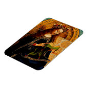 Jungfrau Mary von Jan van Eyck Magnet (Linke Seite)