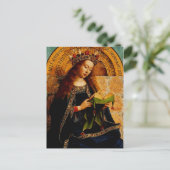 Jungfrau Mary von Jan van Eyck Postkarte (Stehend Vorderseite)