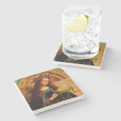 Jungfrau Mary von Jan van Eyck Steinuntersetzer (Seitenansicht)