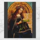 Jungfrau Mary von Jan van Eyck Weinetikett (Einzelnes Label)