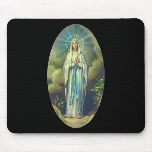 Jungfrau Mary von Lourdes unsere Dame Christliche Mousepad