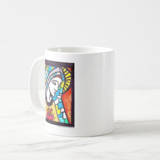 Jungfrau-Mary-Waren (Tasse 2-sided) Kaffeetasse (Vorderseite Links)