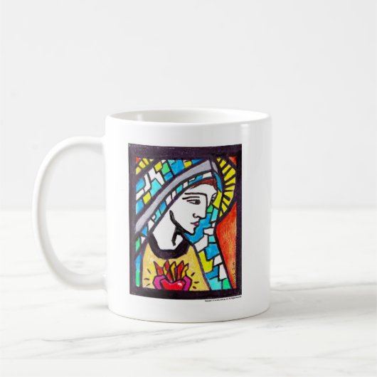 Jungfrau-Mary-Waren (Tasse 2-sided) Kaffeetasse (Links)