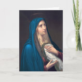 Jungfrau Mary weint E. Steinmann Karte (Vorderseite)