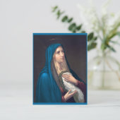 Jungfrau Mary weint E. Steinmann Postkarte (Stehend Vorderseite)