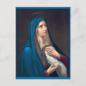 Jungfrau Mary weint E. Steinmann Postkarte (Vorderseite)