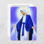 Jungfrau MaryKatholische Beerdigungskarte (Vorne/Hinten)