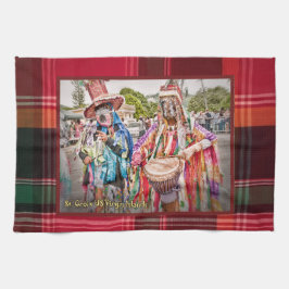 Jungfrau Masqueraders St. Croix USVI Madras Geschirrtuch