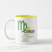 Jungfrau-Merkmal-Tasse Zweifarbige Tasse (Links)