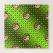 Jungfrau & Metalldrache Puzzle (Horizontal)