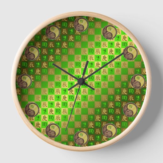 Jungfrau & Metalldrache Uhr (Vorderseite)