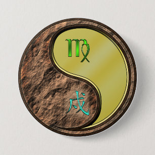 Jungfrau & Metallhund Button