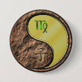 Jungfrau & Metallratte Button (Vorderseite)