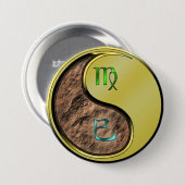 Jungfrau & Metallschlange Button (Vorne & Hinten)