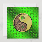 Jungfrau & Metallziege Karte (Vorderseite)