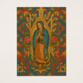 Jungfrau Mexico Guadalupe Spanisches Beerdigungsge (Vorderseite)