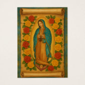 Jungfrau Mexico Guadalupe Spanisches Beerdigungsge (Vorderseite)