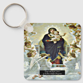 Jungfrau mit Angels Bouguereau Schlüsselanhänger