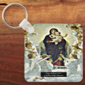 Jungfrau mit Angels Bouguereau Schlüsselanhänger (Vorderseite)