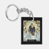 Jungfrau mit Angels Bouguereau Schlüsselanhänger (Vorderseite links)