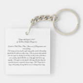 Jungfrau mit Angels Bouguereau Schlüsselanhänger (Rückseite)