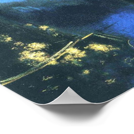 Jungfrau mit Corona von Odilon Redon 1898 Poster (Ecke)