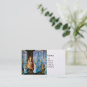 JUNGFRAU MIT DEM KIND - KONZERT MIT ANGELN, Perlpa Visitenkarte (Stehend Vorderseite)