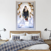 Jungfrau mit Engeln von William Adolphe Bouguereau Leinwanddruck (Insitu (Schlafzimmer))