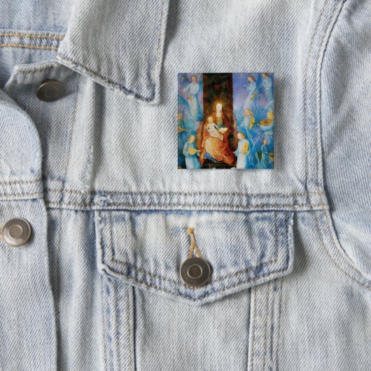 JUNGFRAU MIT KIND - ANGELKONZERT BUTTON (Beispiel)