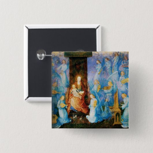 JUNGFRAU MIT KIND - ANGELKONZERT BUTTON (Vorne & Hinten)