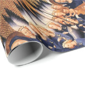 JUNGFRAU MIT KIND, ANGELN, CHRISTMAS JOACE-LIEBE GESCHENKPAPIER (Rolleneckpunkt)